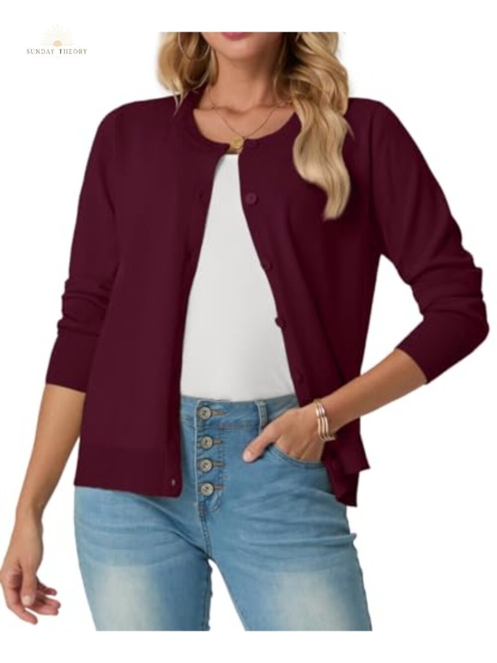 Viscose Lightweight Button Up Cardigan Sweater Women Business Casual